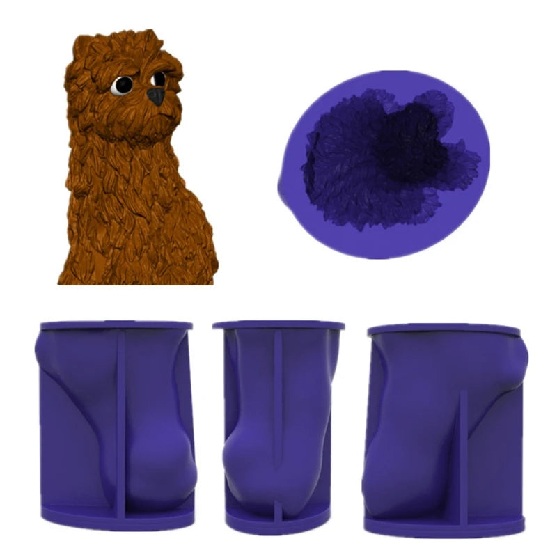 Dog Silicone 3D Candle Soap Mould DIY Candle Epoxy Mold