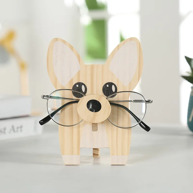 Wooden Glasses Rack for Home Study Desktop Storage