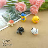 Animal Charms for DIY Jewelry Making - Duck Turtle Cow Earrings