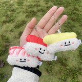 Dumpling Plush Keychain Bag Pendant Cute Izakaya Food Doll Keyring