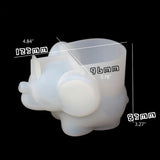 Elephant Holder Silicone Resin Mold Makeup Egg Stand Epoxy Resin Casting Mould