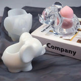 Elephant Holder Silicone Resin Mold Makeup Egg Stand Epoxy Resin Casting Mould