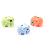 Elephant Shape Ceramic Beads Loose Charms Porcelain Beads for Jewelry Making