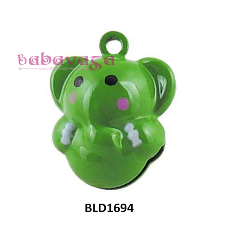 Enamel Elephant Bell Wedding Party Christmas Ornament Bell Charms