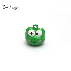 Enamel Frog Jingle Bells Charms for Christmas Party Favor Decor