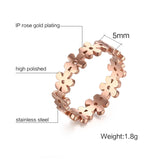 Rose Gold Lucky Leaf Engagement Ring for Women