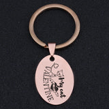 Cat Mom Keychain, My Cat is my Valentine