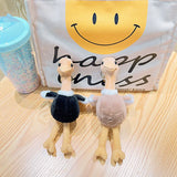 Ostrich Key Chain Cartoon Soft Stuffed Animal Keychain Couple Car Bag Pendant
