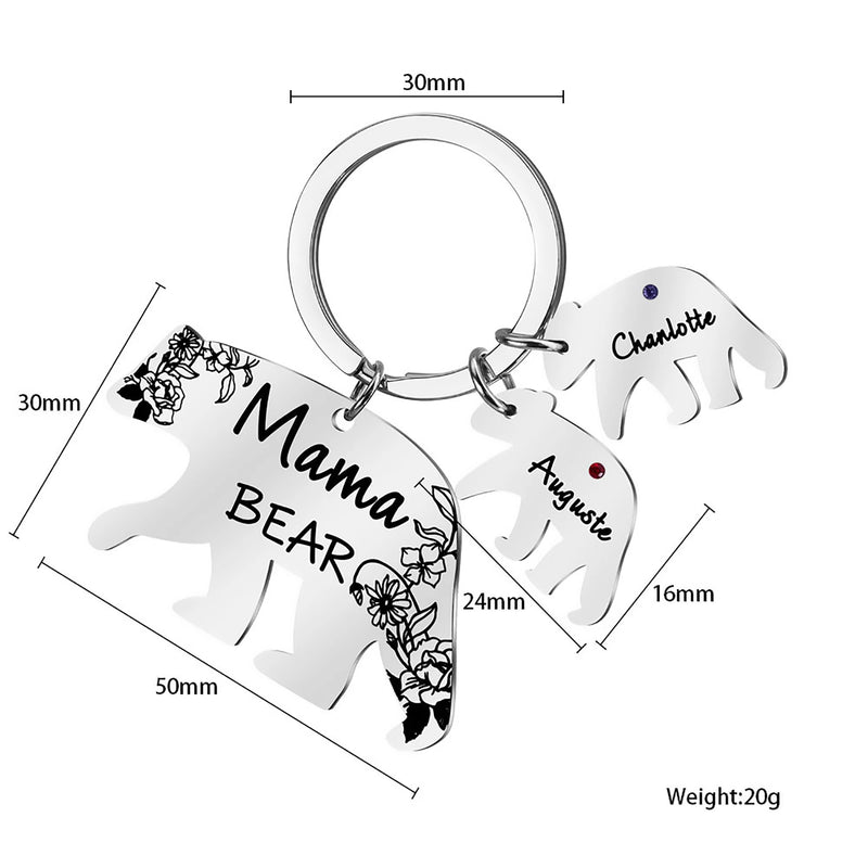 Family Keychain Forever Family Key Pendant Baptism Gift