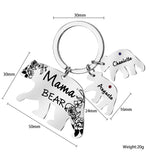 Family Keychain Forever Family Key Pendant Baptism Gift