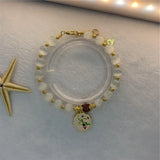 8mm Cat Eye Stone Pendant Bracelet Round Beads Jewelry Women Y918