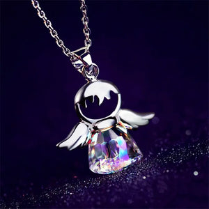Crystal Stone Pendant Necklace Sterling Silver Chain Necklaces For Women