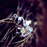 Crystal Stone Pendant Necklace Sterling Silver Chain Necklaces For Women