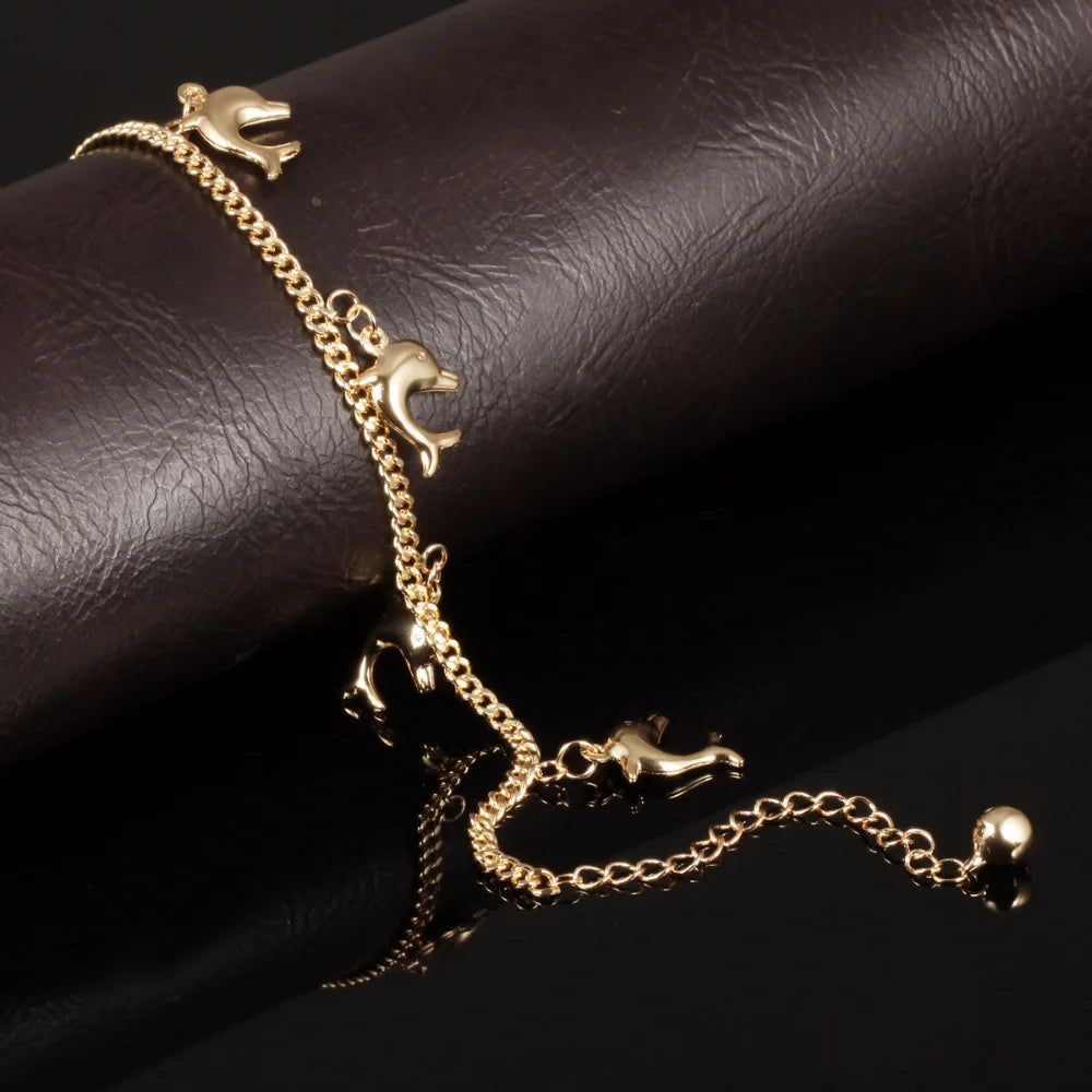 Vintage Fished Pendant Anklets Women Ankle Jewelry