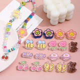 Flower Bear Butterfly Cherry Big Beaded DIY Jewelry