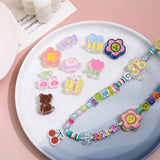 Flower Bear Butterfly Cherry Big Beaded DIY Jewelry