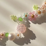 Boho Flower Bracelet Seed Beads Choker Charm Jewelry