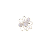 Flower Small Collar Pin Anti-glare Buckle Personality Accessory Corsage