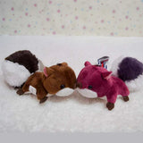 Fluffy Squirrel Rabbit Fur Ball Keychain Bag Trinket Gift