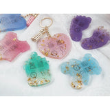 Silicone Heart Shape Necklace Resin Mold DIY Crafting Keychain Pendant