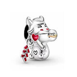 Fortune Cat 925 Silver Ox Beads for Bracelet DIY Bangle Making