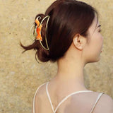 Fox Hair Claws Korea INS Bath Clip Ponytail Metal Hair Clips