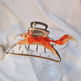Fox Hair Claws Korea INS Bath Clip Ponytail Metal Hair Clips