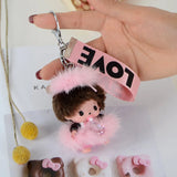 Fluffy Fur Mongolian Keychain Bag Charm