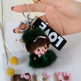 Fluffy Fur Mongolian Keychain Bag Charm