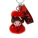 Fluffy Fur Mongolian Keychain Bag Charm