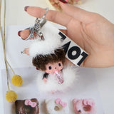 Fluffy Fur Mongolian Keychain Bag Charm