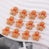 Gingerbread Man Charms Resin Pendants for DIY Jewelry