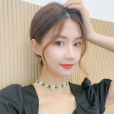 Fairy Lace Clavicle Chain Chiffon Fabric Sweet Choker Women Wedding Neck Chain