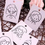 Girl Printed Earring Stand Card 5x7cm Jewelry Packaging