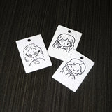 Girl Printed Earring Stand Card 5x7cm Jewelry Packaging