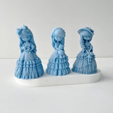 Girl Silicone Molds DIY Princess with Dress Aroma-Gypsum Plaster Mold