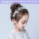 Bridal Flower Wreath Headband Pearl Hair Headdress