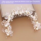 Bridal Flower Wreath Headband Pearl Hair Headdress