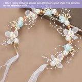 Bridal Flower Wreath Headband Pearl Hair Headdress