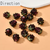 Glazed Strawberry Raspberry Straight Hole Beads DIY Jewelry Making