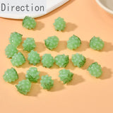 Glazed Strawberry Raspberry Straight Hole Beads DIY Jewelry Making