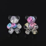 Clear Bear Stud Earring Resin Cartoon Animal Jewelry Gift