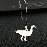 Custom Stainless Steel Goose Necklace - Men and Women Gift YP4078