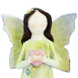 Guardian Angel Figurine Resin Mini Statue Hope Love Peace Room Decor