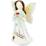 Guardian Angel Figurine Resin Mini Statue Hope Love Peace Room Decor