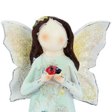 Guardian Angel Figurine Resin Mini Statue Hope Love Peace Room Decor