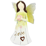 Guardian Angel Figurine Resin Mini Statue Hope Love Peace Room Decor