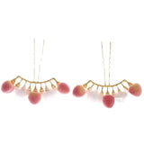 Pink Peach Hanfu Hairpin for Girls Hair Accessories