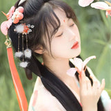 Flower Hanfu Hair Accessory Hairgrip for Girls Women
