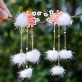 Flower Hanfu Hair Accessory Hairgrip for Girls Women